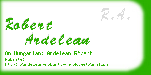 robert ardelean business card